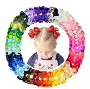 Baby flicka ins hår bågar 55 färger 3 tum flickor godis färg Barrettes Kid Hairs Accessories