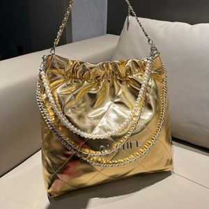 Lumo da donna Luxi designer trapuntato borse borse oro argento nera vintage hardware vintage con perline vitello in pelle di pelle di vello a vitello multino tasca