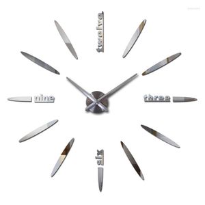 Wall Clocks Real Limited Quartz Watch Big Diy 3d Mirror Sticker Metal Clock Modern Art Home Decoration