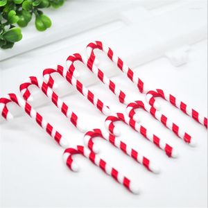 Julekorationer 24st Tree Hanging Candy Cane Pall Decoration Pendants Home Children's Toys Cut Cake Decor