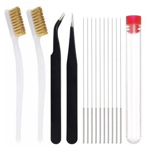Other Printer Supplies D Nozzle Cleaning Kit with Brush Pieces mm Needles Types Sophisticated Tweezers and