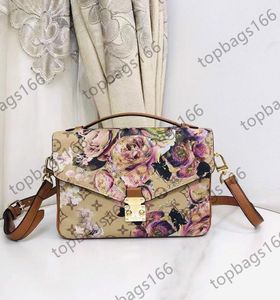 M21238 M40780 Färgmålning Messenger Bag Fashion Metis Shoulder Crossbody Paket för kvinnor Clutch Handväska Läder Evening Packages Tote