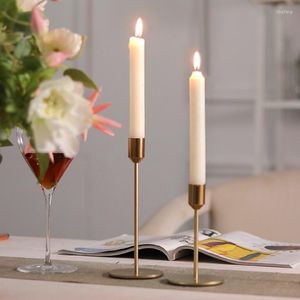 Party Decoration 1pc Candle Holder Modern Minimalist Candlestick Room Restaurant Iron Creative Holde Home For