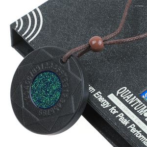 Pendant Necklaces Living Heart Stone Quantum Health Energy Charm 3000 Negative Ions Gift Africa Necklace For Man/Women