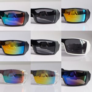 Sport-Sonnenbrille für Herren, große Fahrradbrille mit Spiegelgläsern, UV400, 9 Farben, Markenfarben