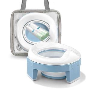 Seat Covers Baby Pot Portable Potty Training för småbarn barnfällbara toalettresor med väska och förvaring 221101