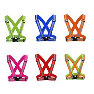 Motorcycle Apparel Reflective Safety Vest Bright Construction Belt With Strips High Visibility For Working Outdoor