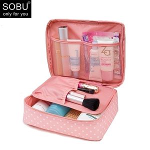 Cosmetic Bags Cases SOBU Waterproof Portable Zipper Bag dot beauty Case Make Up Tas Purse Organizer Storage Travel Wash Pouch K1049 221114