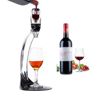Outils de bar pour un carter de vigne rouge professionnel avec un support de stand de filtre Vodka Aerator à air rapide pour la barre à manger à domicile ensemble essentiel