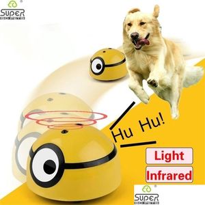 Hundespielzeug kaut intelligentes Esca-Spielzeug Katze Hund Matic Walk Interaktives Spielzeug für Kinder Haustiere Infrarot-Sensor Kaninchen Heimtierbedarf Accessor Dh0Wx