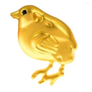 Brooches CINDY XIANG Cute Gold Color Small Chick Brooch Animal Design Fashion Jewelry Women And Kids Accessories High Quality 2022