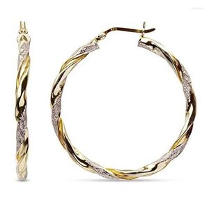 Hoopörhängen Caoshi Fashion Twist For Women Luxury Gold Color Party Accessories Timeless Styling Jewelry Birthday Present