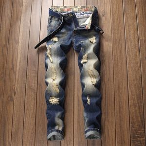 Men's Jeans Pants Men Jeans Jean Homme Pantnes Hombre Slim Denim Trousers Biker High Quality Male Straight Casual Designer Ripped T221102