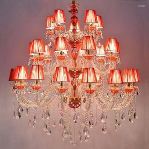 Ljuskronor europeiska j￤rnljus kristall guld vardagsrum sovrum restaurang lampa el lnternt caf￩ dekoration lamparas glans