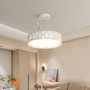 Chandeliers Children's Room Led Light Luxury Astronaut Boys Girls Classroom Lights Home Atmosphere Bedroom Indoor Lighting Lamps