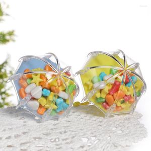 Gift Wrap 12Pcs Creative Plastic Mini Umbrella Candy Boxes Wedding Party Decor Baby Shower