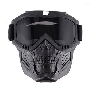 Мотоциклетные шлемы Goggles Съемные маски для лица ATV Dirt Bike Goggle Anti-Scratch УФ-защита очков для мужчин женщин D0