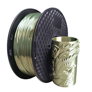 Druckerbänder Seide PLA Bronze 3D-Filament 1 75 mm 3D-Druck Metallähnliches Material Seidiger Glanz Glänzendes Zubehör Kunststoff 221114