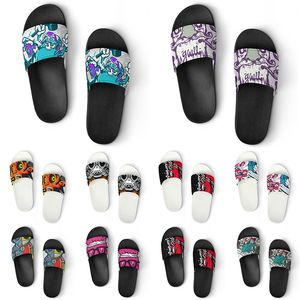 Custom Shoes PVC Slippers Men Women DIY Home Indoor Outdoor Sneakers Customized Beach Trainers Slip-on color259