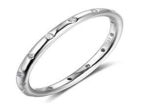 Hoge kwaliteit verloving Wedding CZ Band Ring 100 Real Pure 925 Sterling Silver For Women Gift5565226