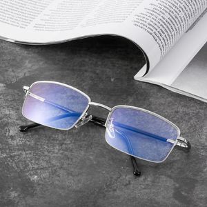 Sunglasses Titanium Frame Progressive Multifocal Reading Glasses Men Women Elder Bifocal Blue Light Blocking Eyeglasses Presbyopia