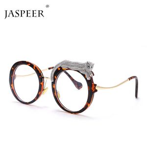 Montature per occhiali da sole JASPER Retro Round Frame Anti Blue Light Occhiali Donna Nuove tendenze Occhiali da vista ottici Frame Accessori moda T2201114