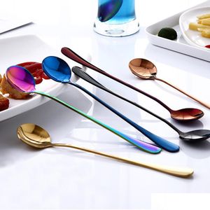 Coffee Scoops Coffee Scoops Stainless Steel Spoon With Bag Clips For Kitchen Long Handle Measuring Spoons Tea Milk Powder Instant Dr Dhxan