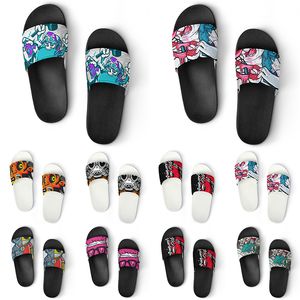 Custom Shoes PVC Slippers Men Women DIY Home Indoor Outdoor Sneakers Customized Beach Trainers Slip-on color266