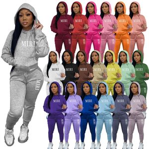 2022 Designer Rastreos de designer Velo de inverno 2 Peças Definir as mulheres com capuz roupas de moletom de moda Carta de moda Papullover calça de jogger Sport Sport Suit casual Sportswear K10625