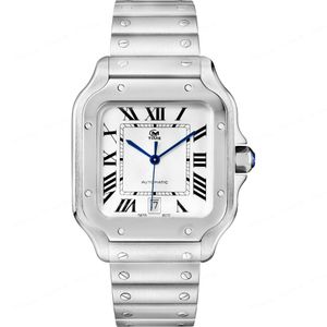 Business Watch Męski automatyczny zegarek modowy ma dwa rodzaje stalowych zespołów i szafir ze stali nierdzewnej, odpowiednie do randek i prezentów