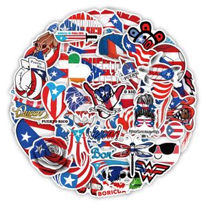 50PCS Graffiti Skateboard Stickers Puerto Rico For Car Laptop Ipad Bicycle Motorcycle Helmet PS4 Phone Kids Toys DIY Decals Pvc Water Bottle Sticker