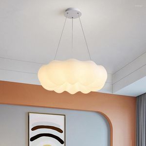 Pendant Lamps Clouds Ceiling Light White Led Chandelier For Dining Room Children's Bedroom Study Lamp Creative Nordic Pumpkin Daily