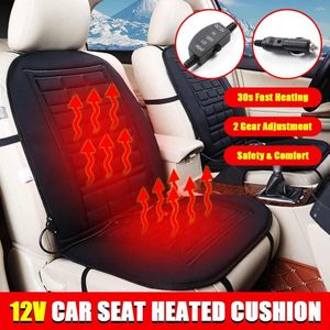 Capas de assento de carro 12V Electric Vibrating Massage Cadeira Matador Portátil Cushion Aquecimento Infravermelho Back vibradores Pontos