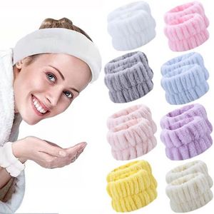 Süper mikrofiber havlu bilek bandı yoga koşu yüz yıkama kemeri yumuşak emici kafa bandı banyo aksesuarları BB1115