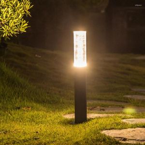 Thrisdar 7W LED Acrilico Bolle Giardino Prato Pilastro Luce Villa Parco Stand Post Lampade Paesaggio Esterno Percorso Paletto