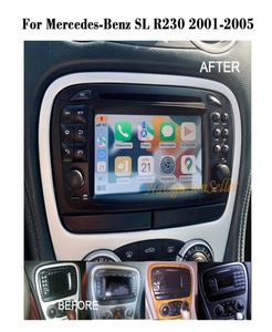 Android 100 Car DVD Player GPS för Mercedes Benz SLCLASS SL350 R230 SL55 SL500 SL550 20012005 Radio Stereo Audio Bluetooth Mult6246719