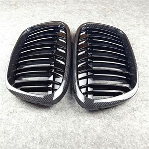 Front Bumper Kidney Sport Grill Grille For BMW X1 F48 F49 ABS Glossy M-Color Car Mesh Grilles