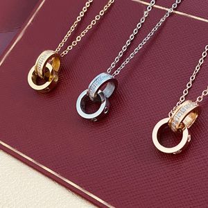 Necklace womens stainless steel couple pendant jewelry on the neck Valentine day gift for girlfriend accessories