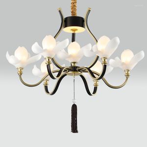 Pendant Lamps Chinese Style Lighting Zen Living Room Chandelier Creative Personality Retro Bedroom Antique Classical Art