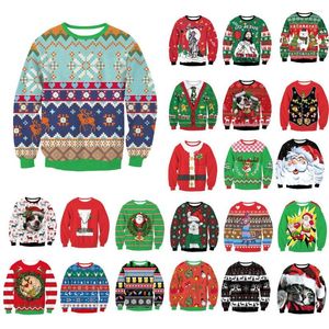 Мужские свитера смешное лося оленя кульминации кульминация по вульгарности новинка цифровое печатное рождественское рождественское уродливое свитер для женщин мужские подарки вечеринка Рождество