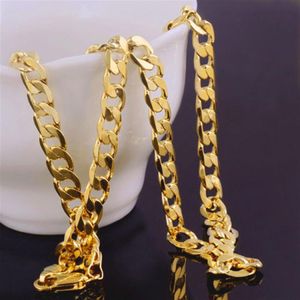 14 kcarat Real Hold Gold Mens Necklace Chain Birthment Regali di San Valentino gioielli preziosi218M