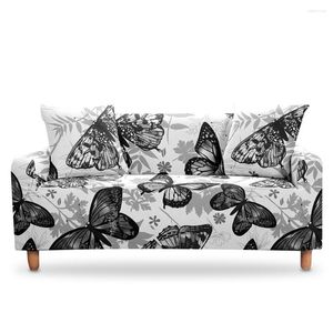 Chair Covers Butterfly Print Elastic Sofa Cover Combination For Living Room Home Decoration Dustproof Protective