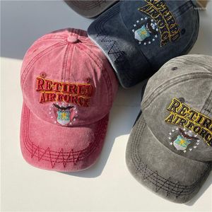 Caps de bola Retro Bordado de beisebol de beisebol para homens homens vintage letra letra ao ar livre chapéus de hip hop