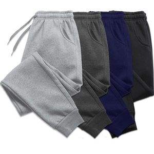 Herrbyxor män kvinnor lång höst och vinter casual fleece sweatpants mjuk sport jogging 5 färger 221115