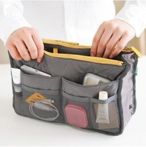 Inserir bolsa para mulheres maquiagem portátil Travel Inserir organizador de bolsa de bolsa Lady Make Up Moda Cosmética Tote RRA529