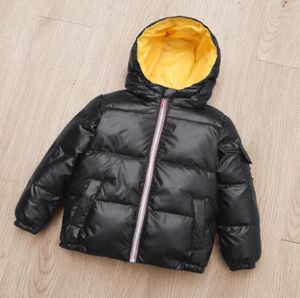 Casado para crianças de inverno Novo moda mantém meninos calorosos meninas externas zíper com capuzes casuais casuais roupas infantis roupas