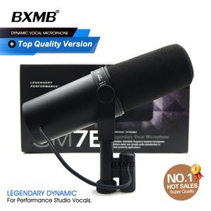 Microphones Professional Cardioid Dynamic SM7B Microphone Studio Selectable Frequency Response Mic for Live Vocals Recording Performance 221114