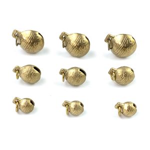 Dog Apparel Cute Durable Pet Accessories Copper Bells Collar Jingle Small Metal Bronze Bell For Necklace 221103