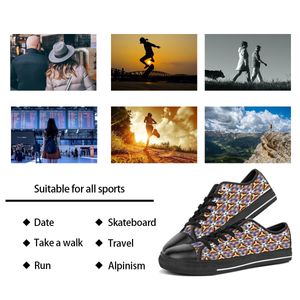 GAI Herren-Schuhe, individuelle Turnschuhe, handbemalt, Leinwand, Damenmode, Weiß, Rot, niedrig geschnitten, atmungsaktiv, für Wanderschuhe, Jogging-Trainer