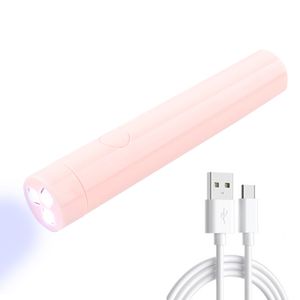 Nail Dryers Portable Salon Quick Dry USB Machine Home P otherapy Tools Professional UV LED Lamp Mini Flashlight Pen Type 221031